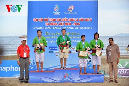 Đại hội Thể thao bãi biển châu Á lần thứ 5: Đoàn Việt Nam giành thêm 5 huy chương Vàng  - ảnh 1